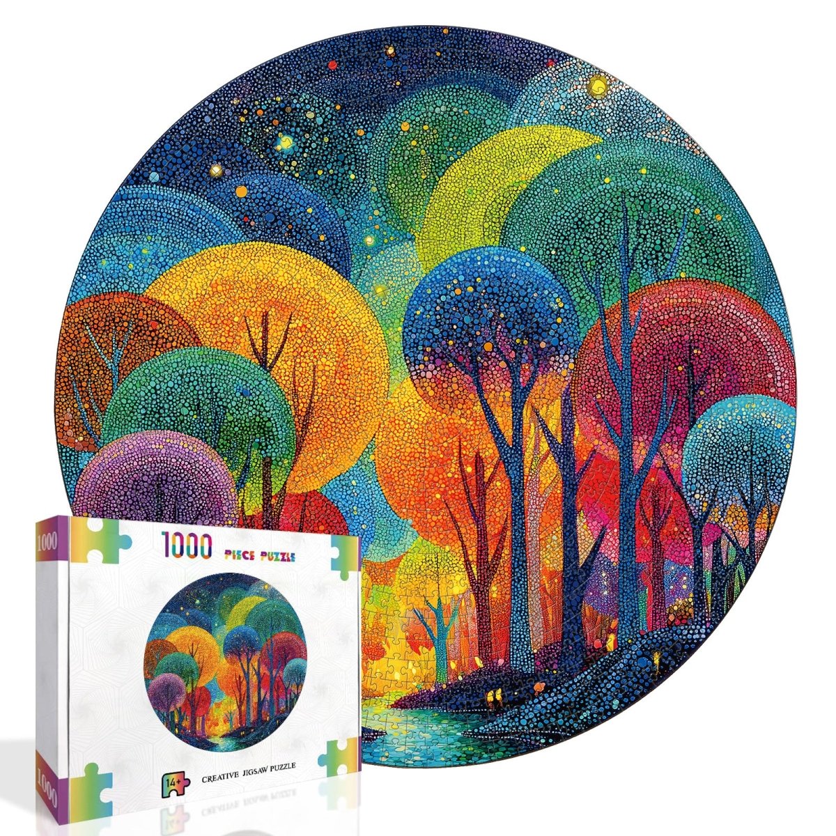kaayee-polka-dot-tree-1000-teile-kartonpuzzle-eco-white-board image 2
