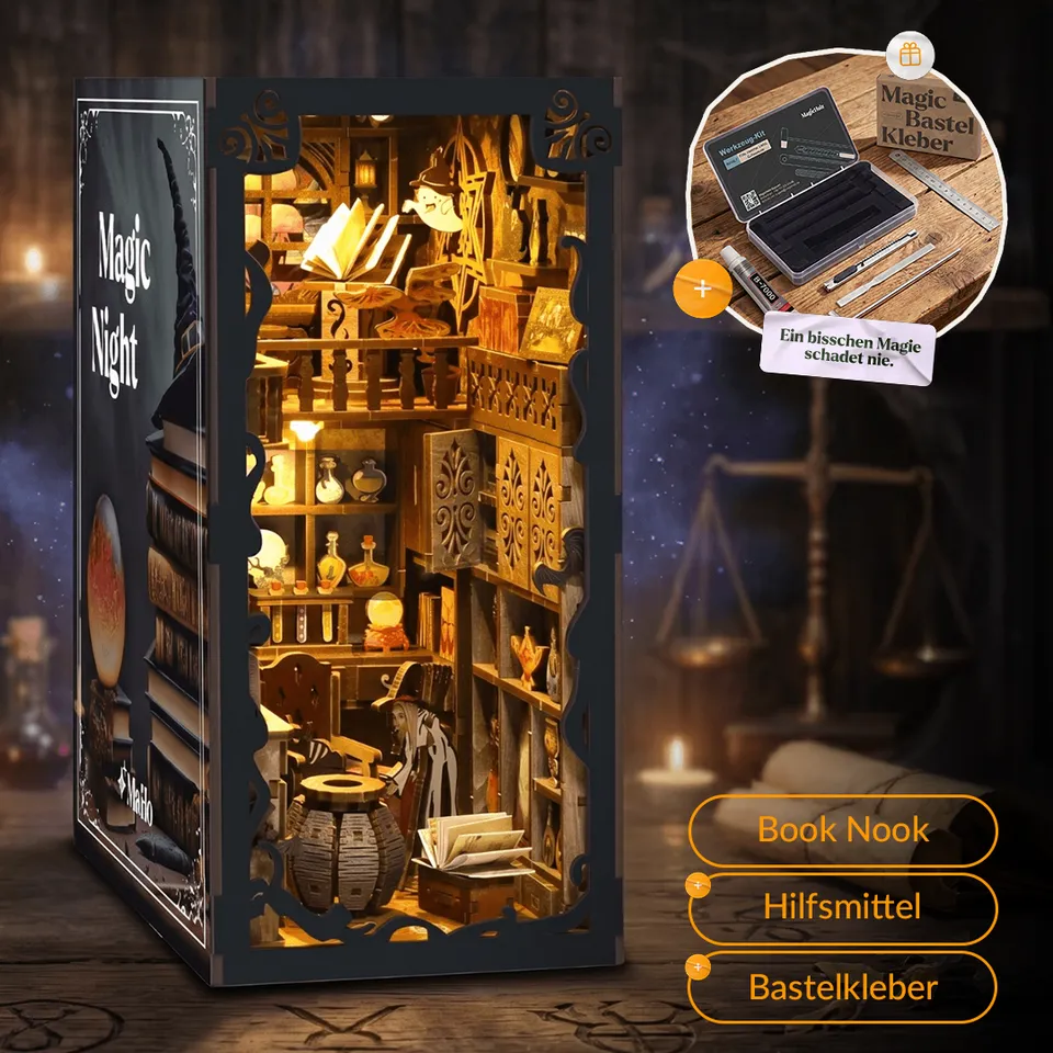 magicholz-magicnight-book-nook-muttertag-mit-licht-karte image 1