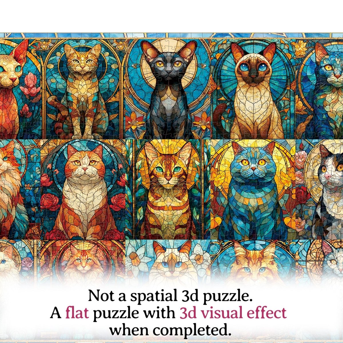 kaayee-cardboard-puzzle-sea-glass-cat-1000-teile-katzen image 7