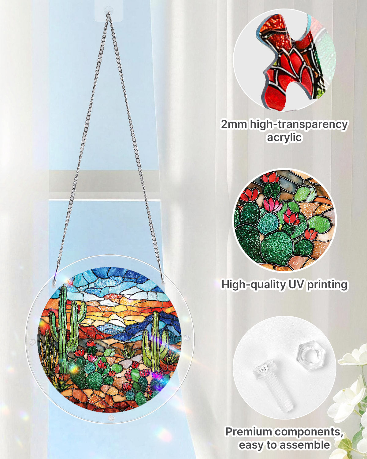 kaayee-desert-cactus-suncatcher-medium-kaktus image 4