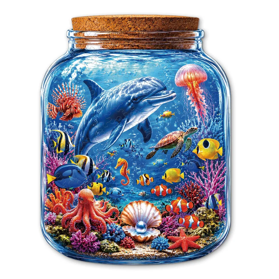 kaayee-azure-ocean-adventure-holzpuzzle-medium-blau-ozean image 1