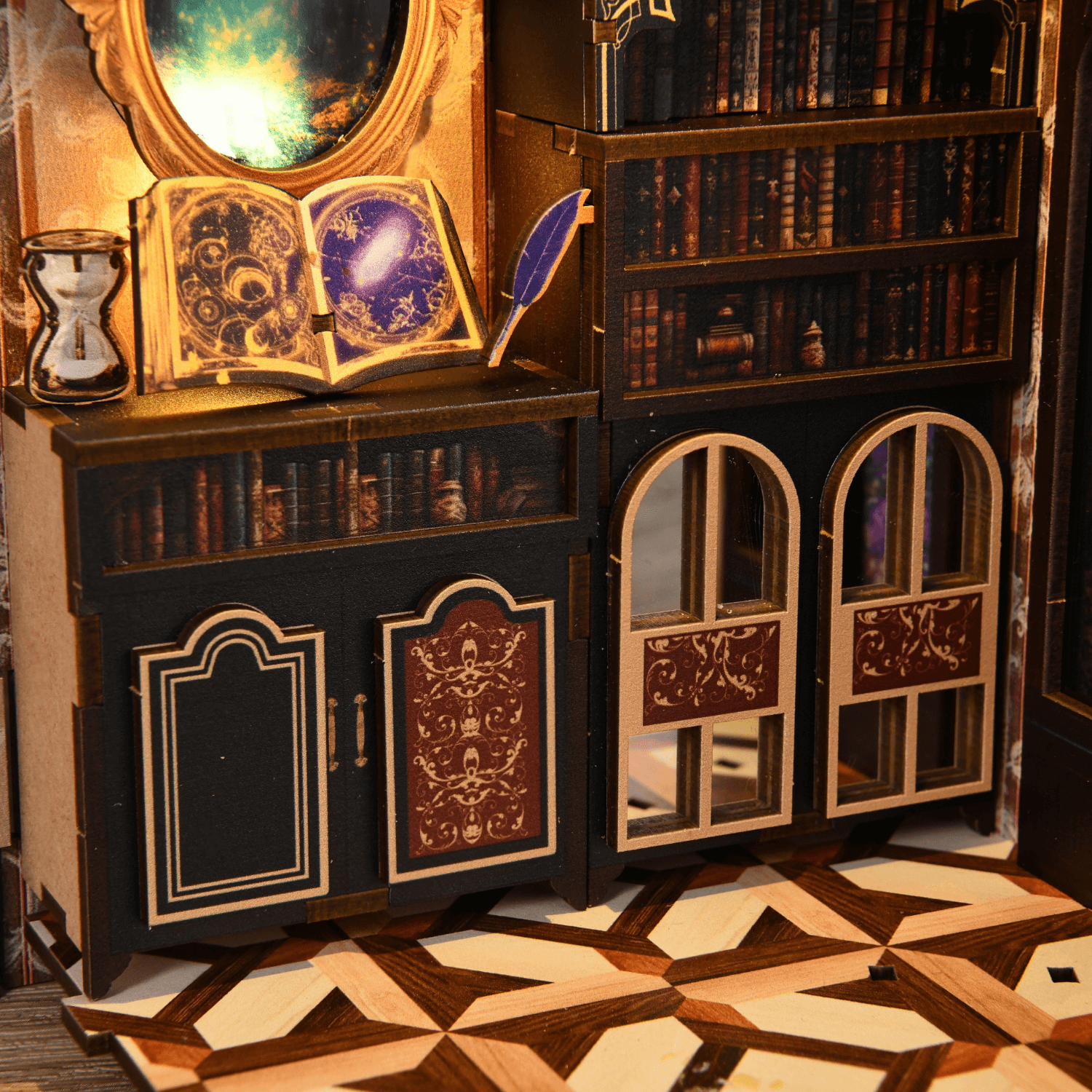 magicholz-book-nook-magic-book-of-spells-miniatur-mit-led image 4