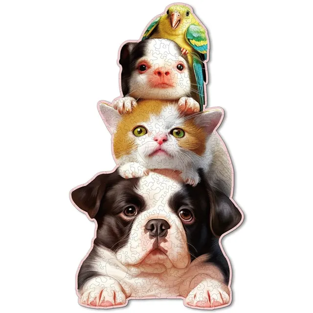 kaayee-happy-cute-pet-holzpuzzle-medium-4-haustiere image 1