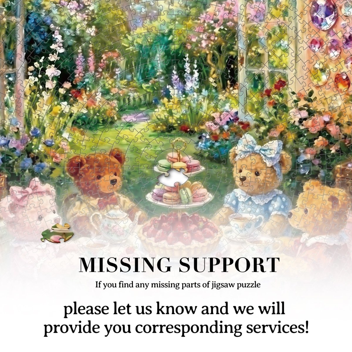 kaayee-cardboard-puzzle-teddy-tea-time-1000-teile-eco-white-board image 7