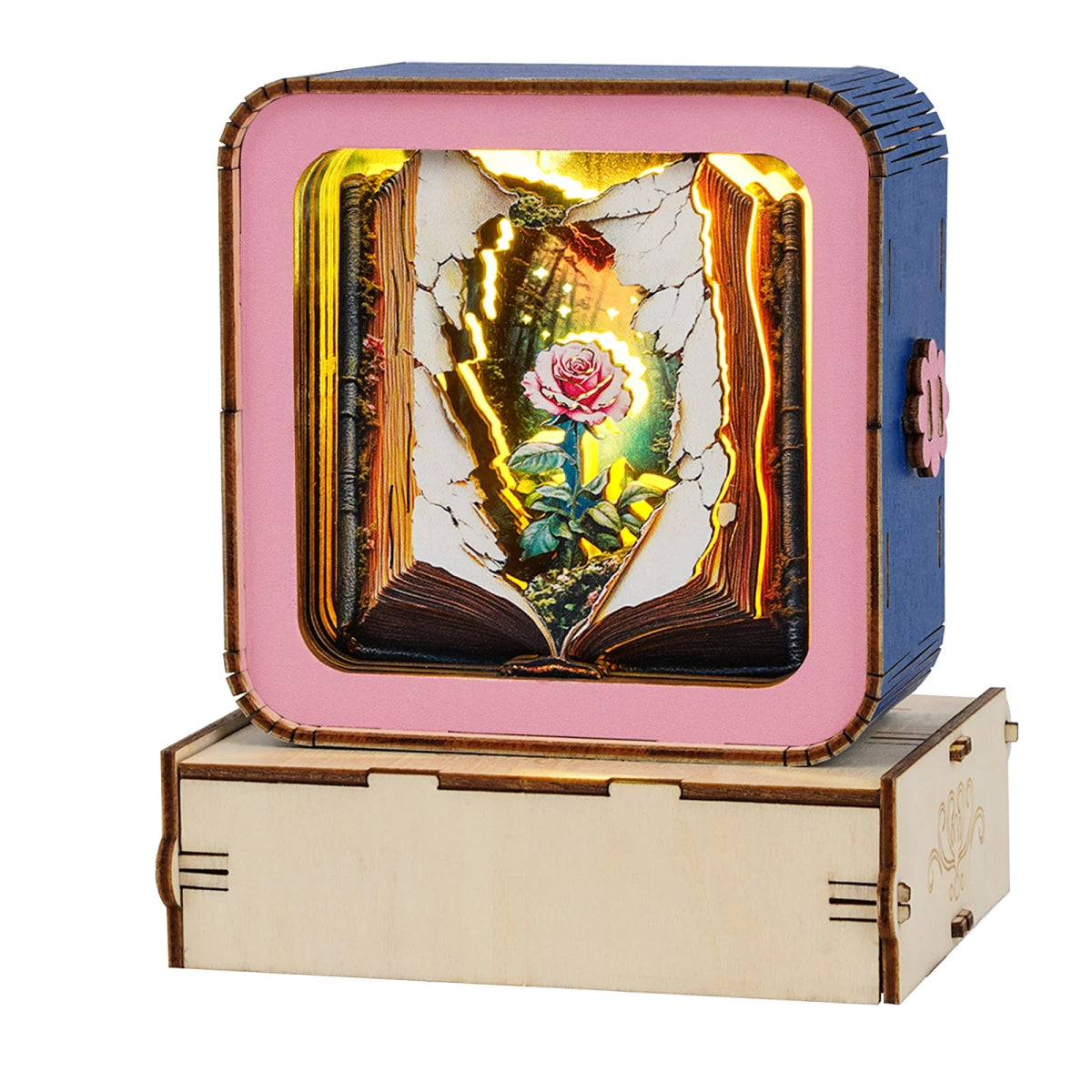 kaayee-blooming-story-3d-nachtlicht-holzbausatz-buch image 3