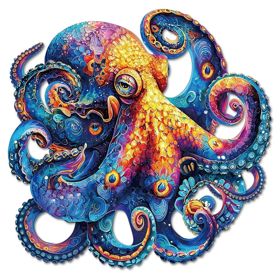 kaayee-wooden-puzzle-octopus-holzpuzzle-klein-tiermotiv-oktopus image 1