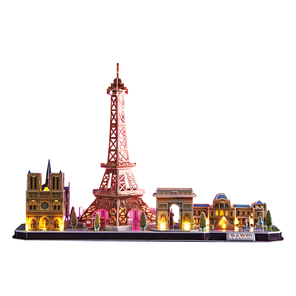 cubic-fun-led-lighting-l525h-paris-3d-puzzle-mit-led image 2