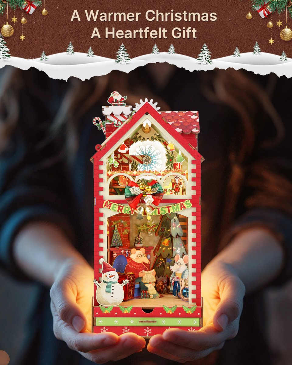 kaayee-book-nook-kit-colorful-christmas-3d-puzzle-holz image 8