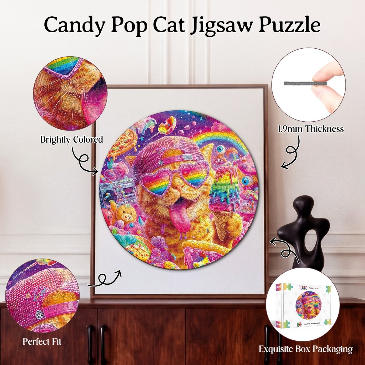 kaayee-cardboard-puzzle-candy-pop-cat-1000-teile-eco-katze image 3