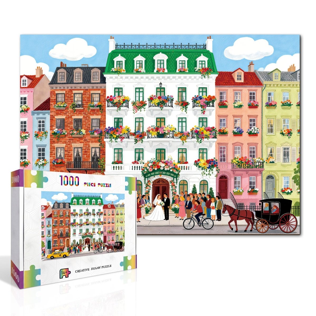 kaayee-bloom-street-wedding-puzzle-1000-teile-eco-white image 2
