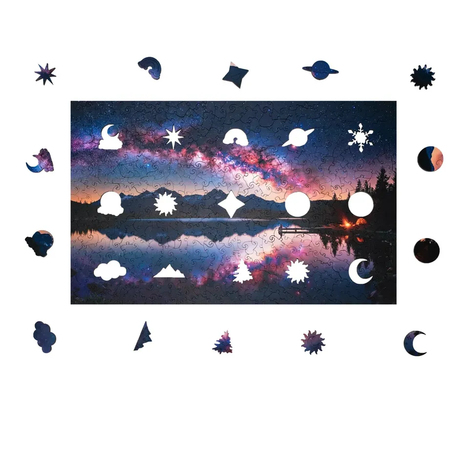magicholz-sternenhimmel-holzpuzzle-500-teile-milchstra-e image 1