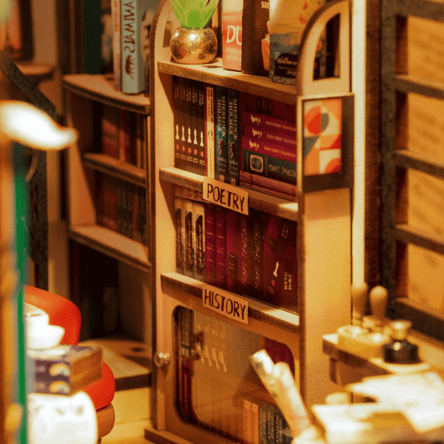 magicholz-miniaturhaus-bookstore-rolife-book-nook-mit-led image 6