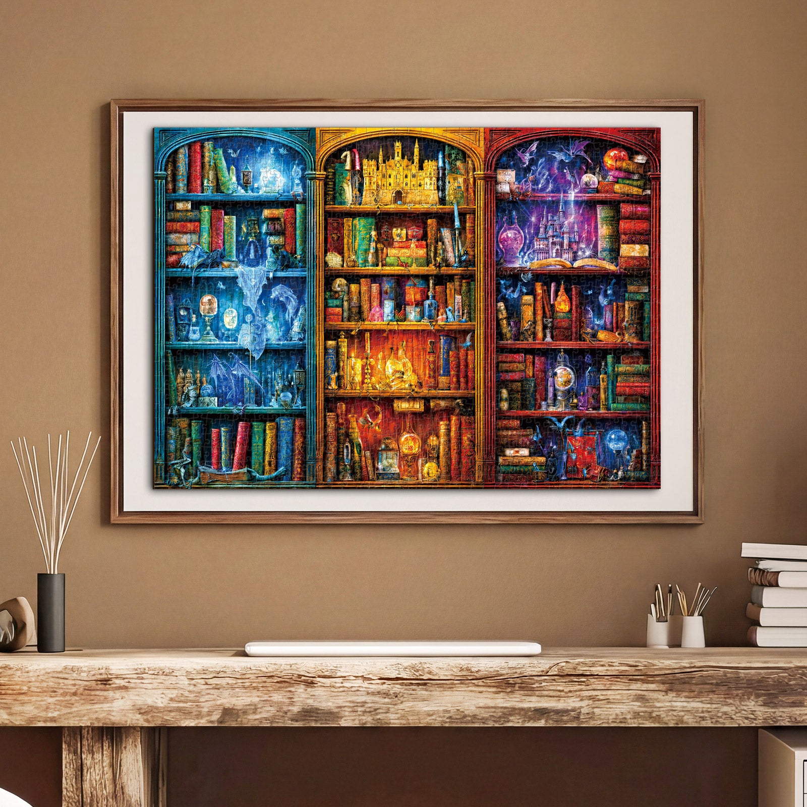 kaayee-cardboard-enchanted-library-puzzle-1000-teile-standard image 5