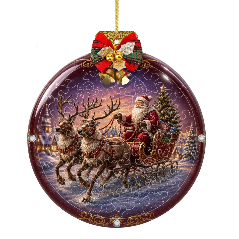 kaayee-suncatcher-santa-sleigh-ride-acryl-mini-15-cm image 1