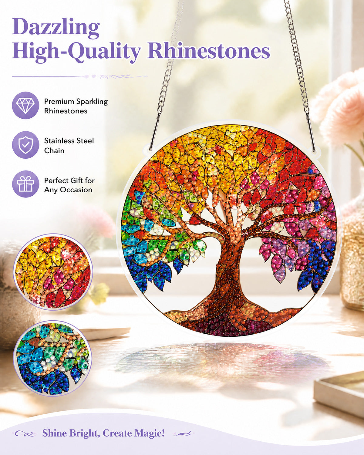 kaayee-suncatcher-puzzle-rainbow-tree-of-life-fensterbild image 4