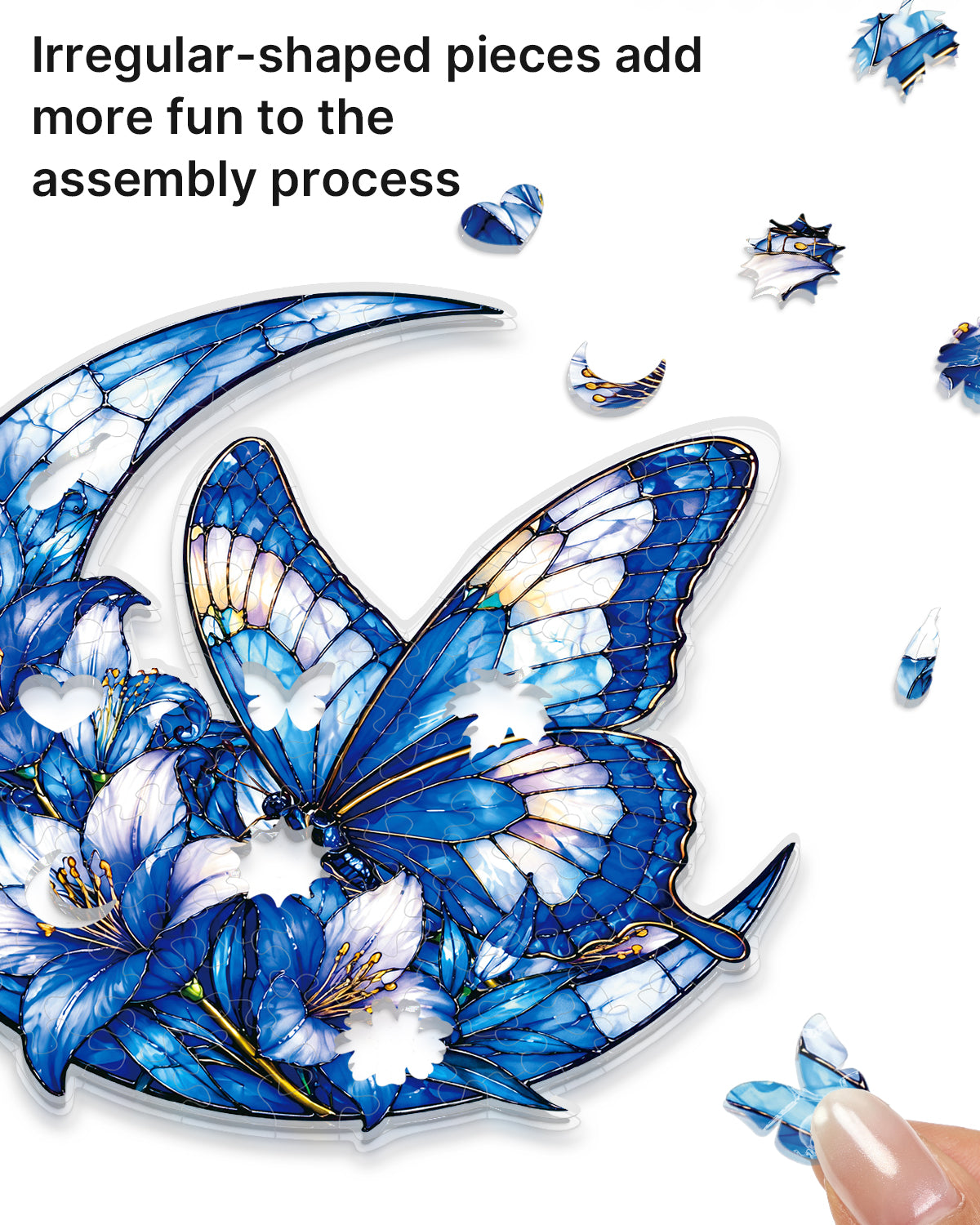 kaayee-suncatcher-puzzle-moonlit-blue-butterflies-sonnenf-nger-medium image 2