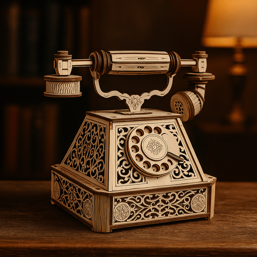 magicholz-mechanischer-bausatz-retro-telephone-holztelefon image 4