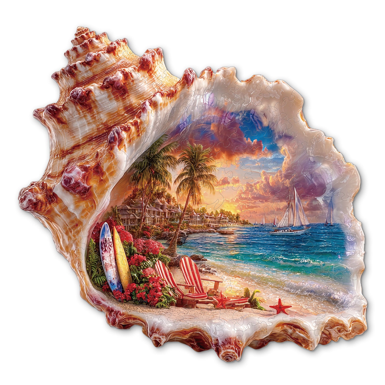 kaayee-wooden-shell-coast-dream-holzpuzzle-medium image 1