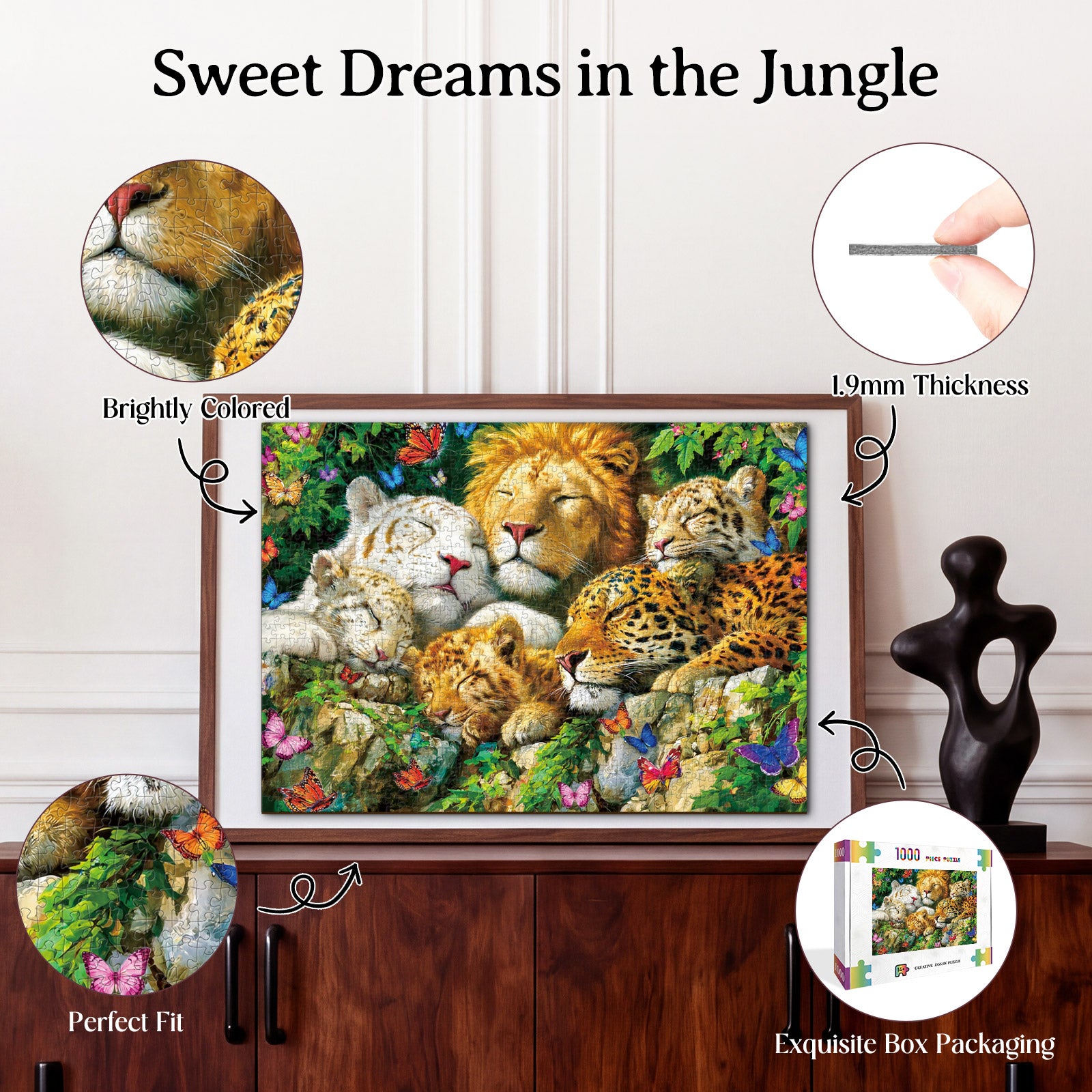 kaayee-sweet-dreams-in-the-jungle-kartonpuzzle-1000-teile-eco-white-board image 3