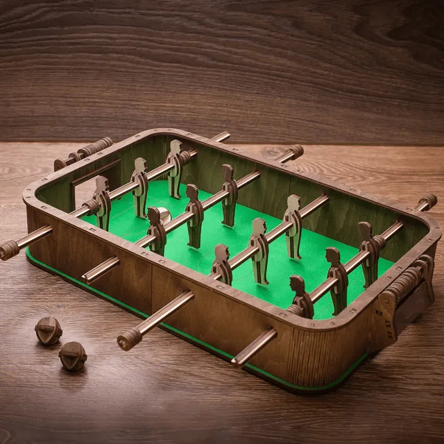 magicholz-tischfu-ball-kicker-holzbausatz-spiel image 1
