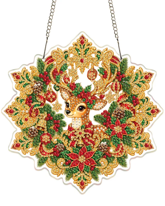 kaayee-suncatcher-puzzle-christmas-deer-fensterbild-20-cm image 1