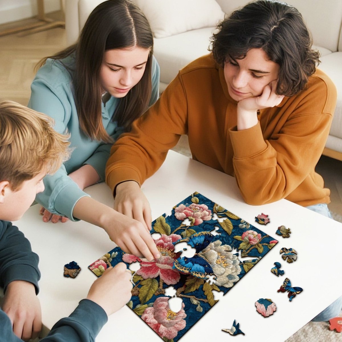 kaayee-wooden-puzzle-gilded-butterfly-holzpuzzle-klein-gold image 7