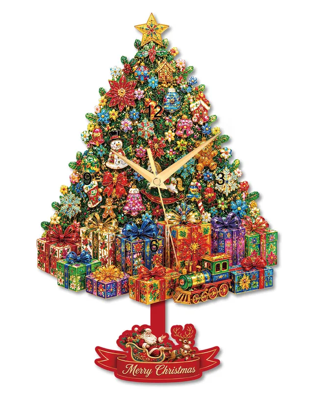 kaayee-christmas-pendeluhr-holzbausatz-uhr-mit-pendel image 1