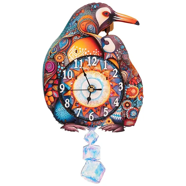 kaayee-clock-kit-penguin-family-holz-puzzleuhr-standard image 1