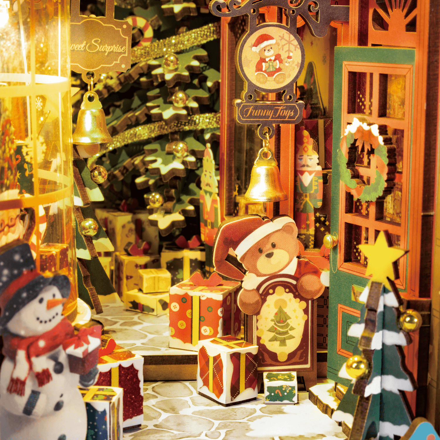 magicholz-book-nook-weihnachtliche-stra-enkulisse-diorama-mit-licht image 3
