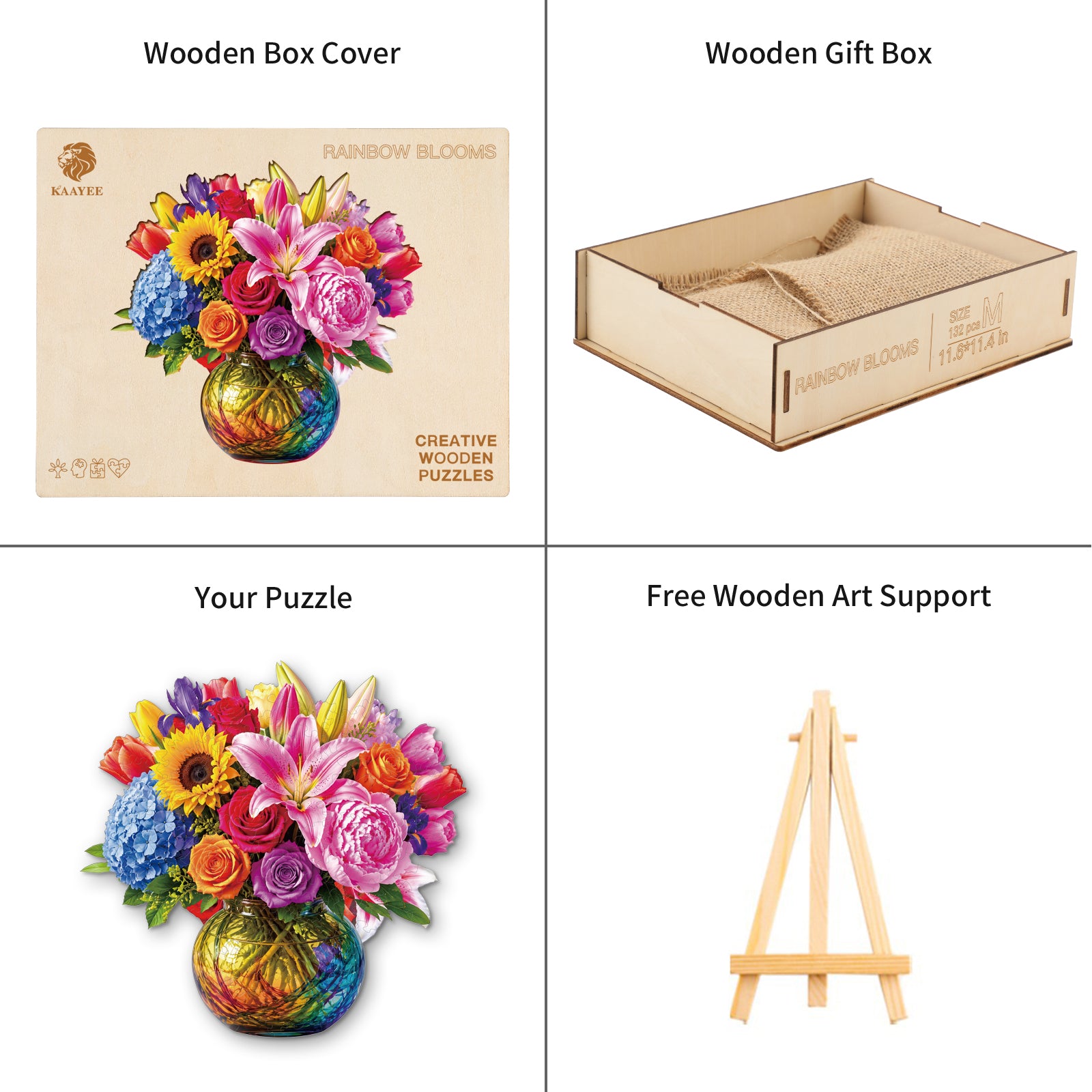 kaayee-wooden-puzzle-rainbow-blooms-holzpuzzle-medium image 4