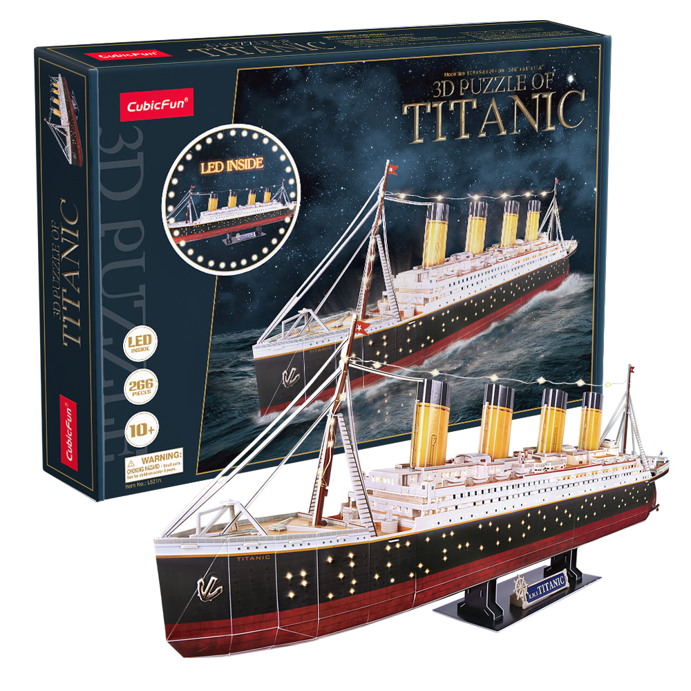 cubicfun-ships-vessels-l521h-titanic-3d-puzzle-schiff image 1