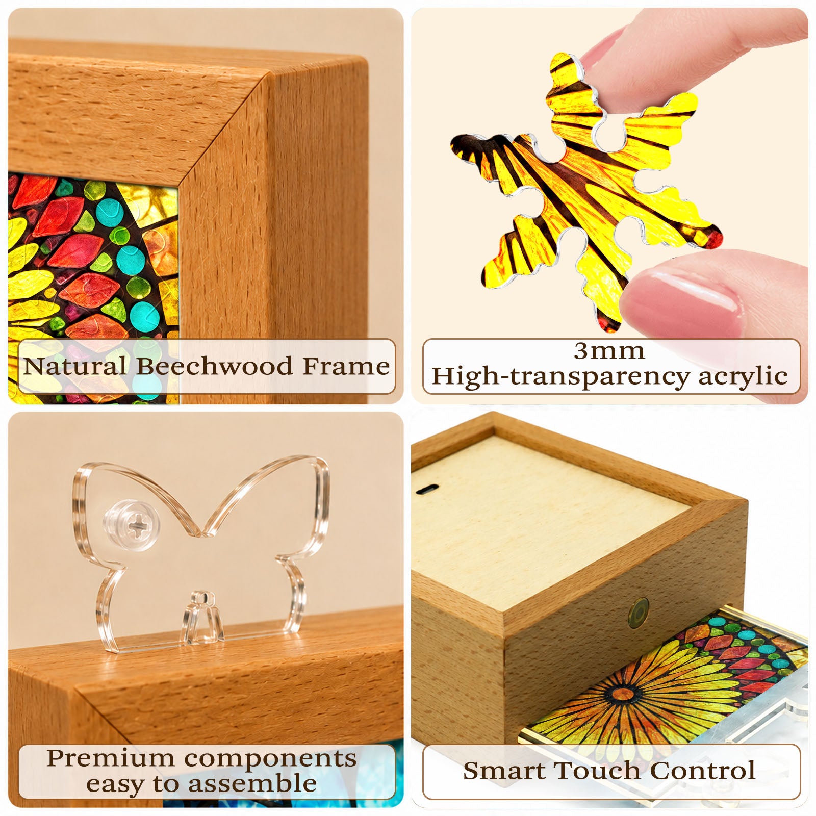 kaayee-night-light-golden-bloom-puzzle-nachtlicht-holz image 7