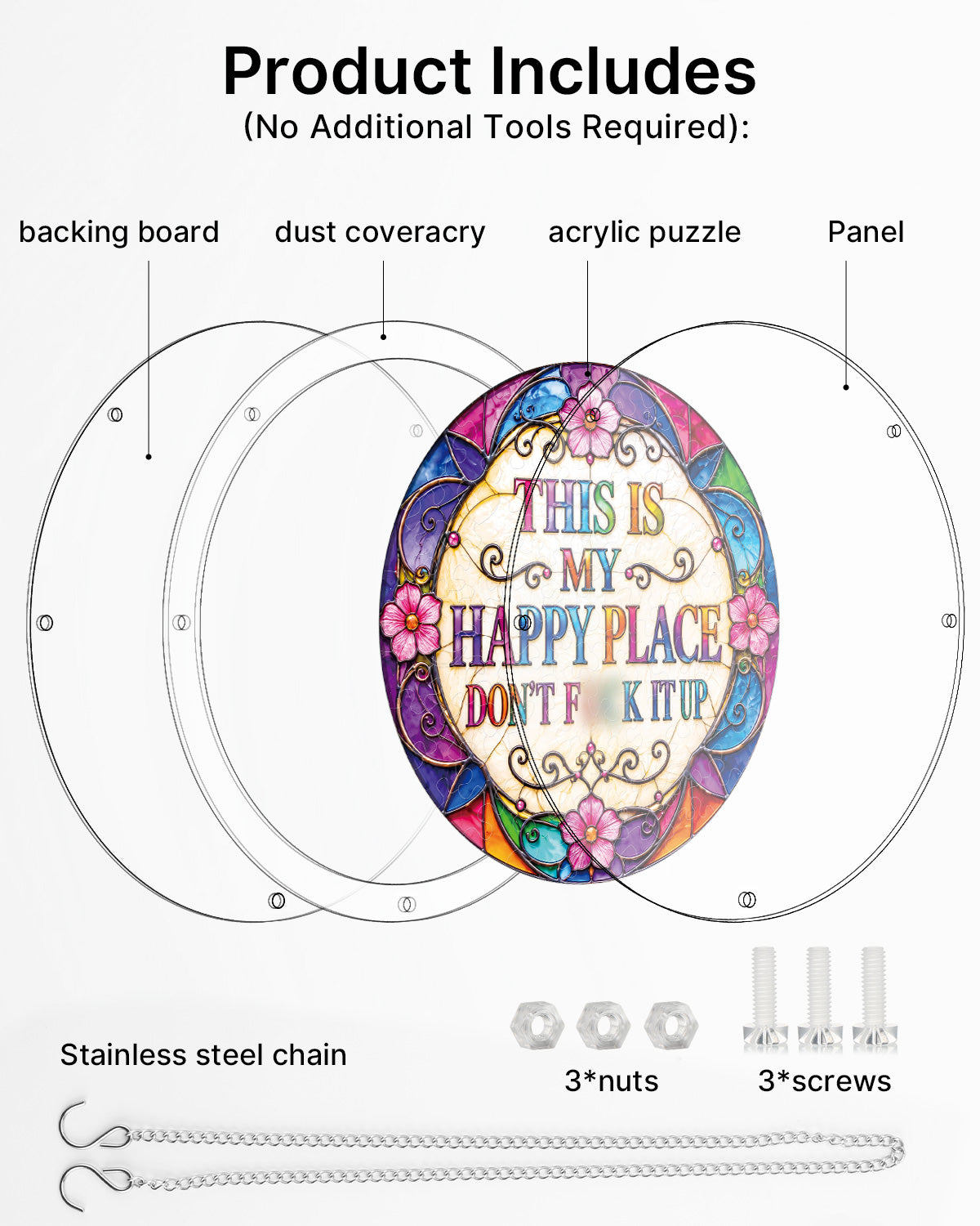 kaayee-suncatcher-puzzle-happy-place-fensterbild-small-acryl image 6