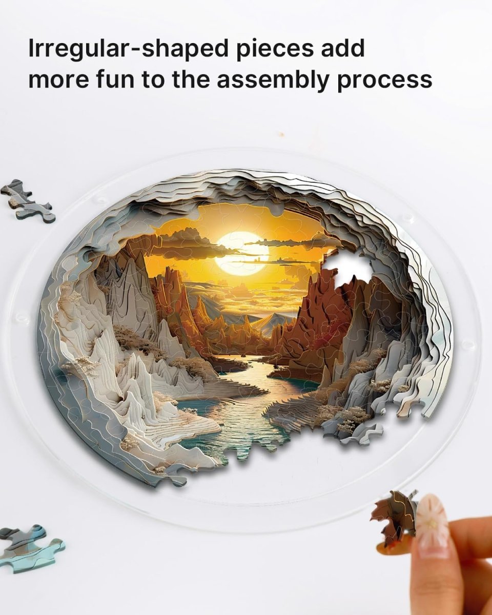 kaayee-suncatcher-puzzle-sunset-canyon-medium-acryl image 2
