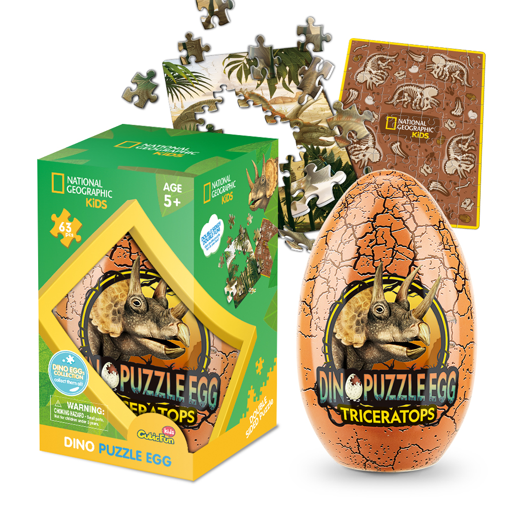cubicfun-dino-ds1042h-triceratops-ei-3d-puzzle-dinosaurier image 1