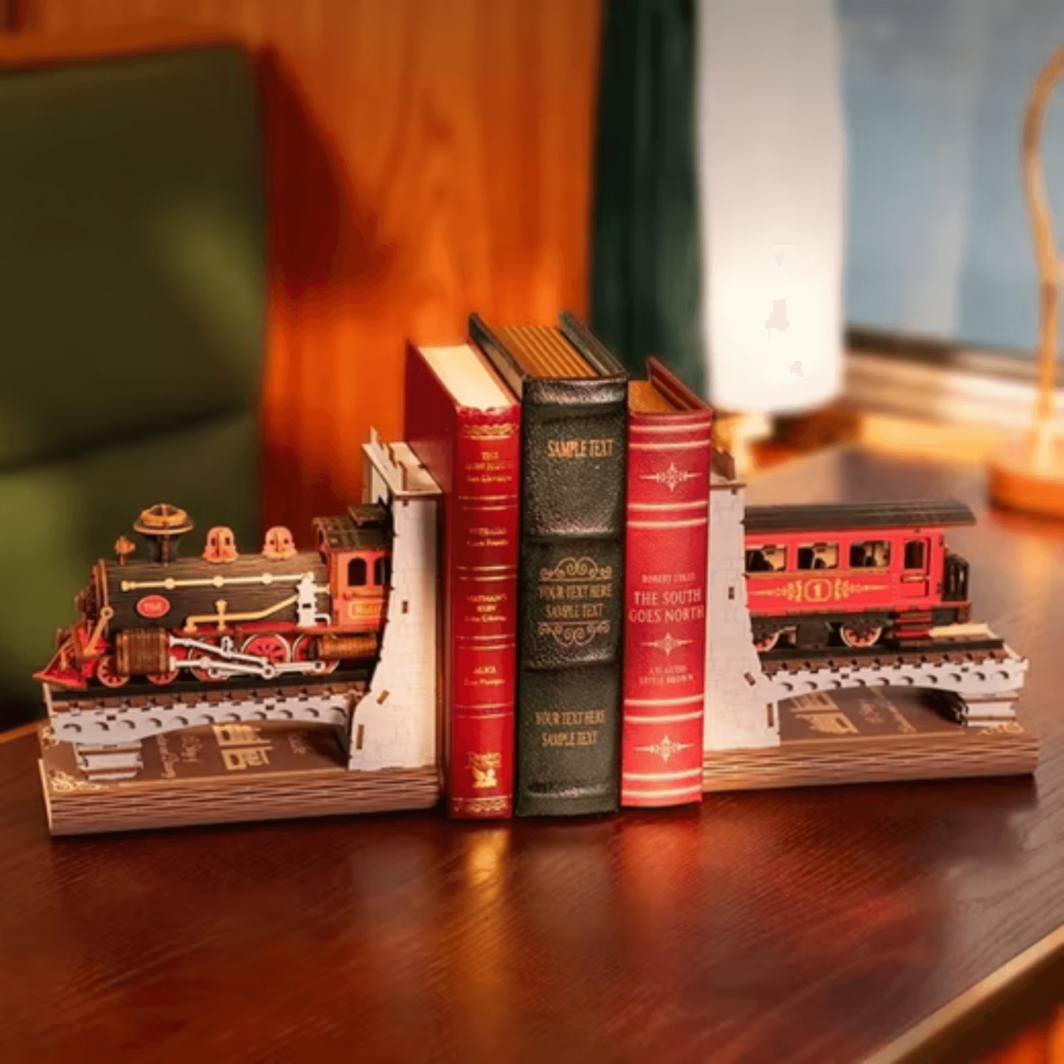 magicholz-book-nook-century-train-lok-313-teile-holzbausatz image 1