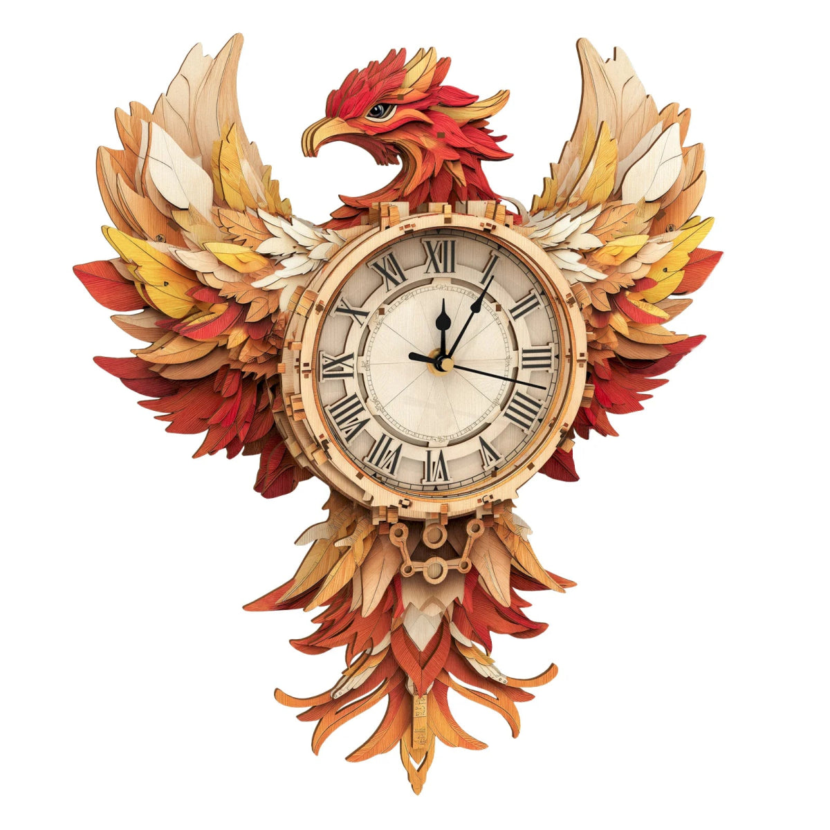 kaayee-clock-kit-phoenix-holzuhr-mit-pendel image 1