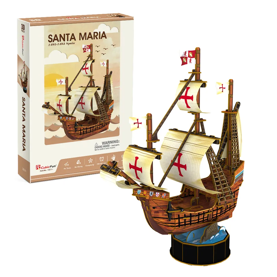cubicfun-ships-t4031h-santa-maria-3d-puzzle-segelschiff image 1