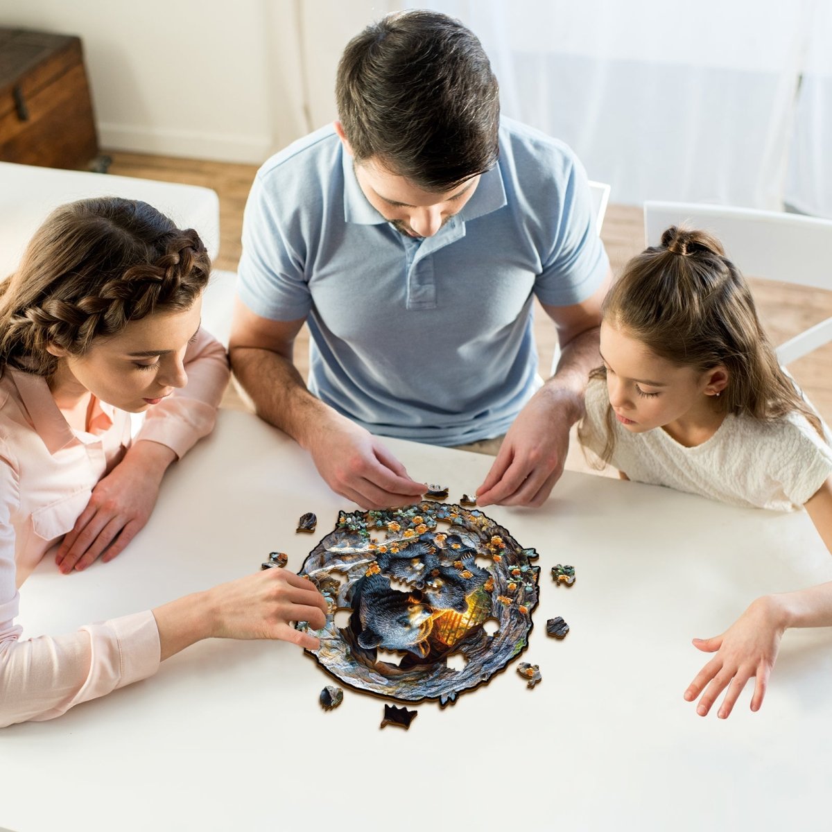 kaayee-wooden-puzzle-hugging-bear-and-cub-b-ren-holzpuzzle image 6