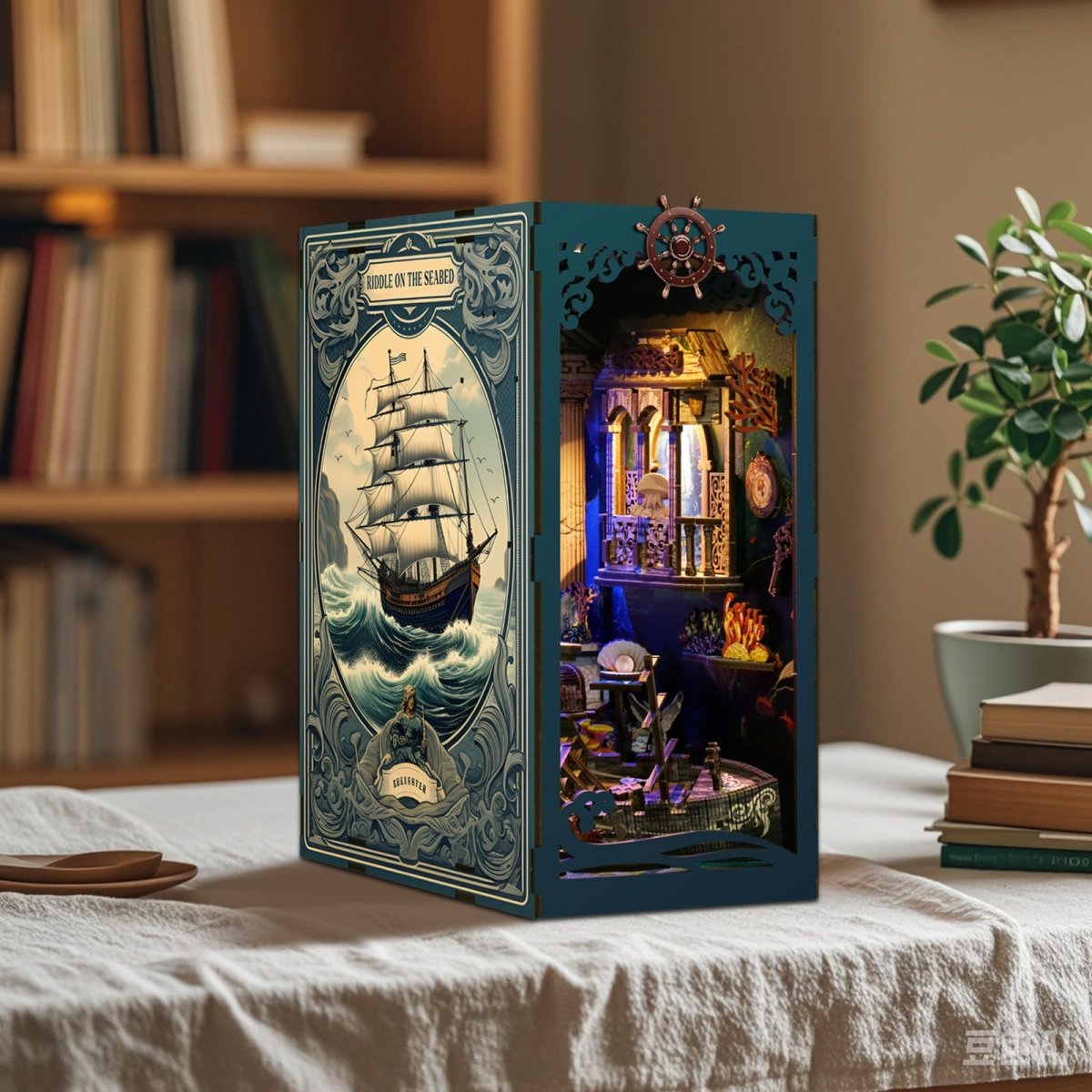 kaayee-book-nook-kit-seabed-illusions-book-nook-unterwasser image 3