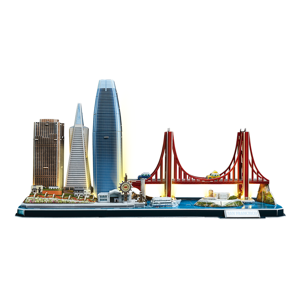 cubic-fun-led-lighting-l524h-san-francisco-3d-puzzle-mit-licht image 2