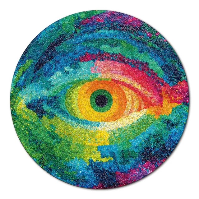 kaayee-cardboard-puzzle-eye-of-colors-1000-teile-rund image 1