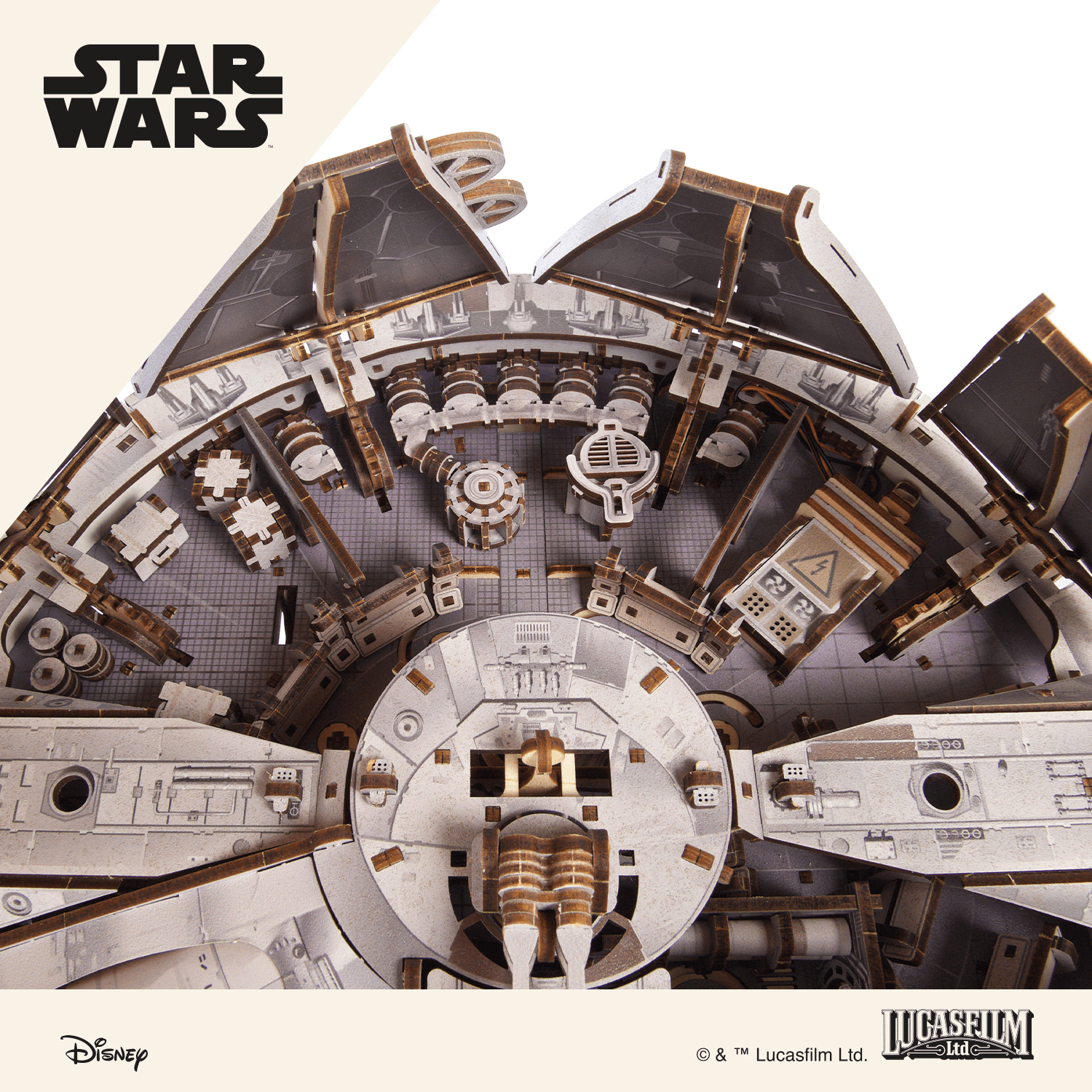 magicholz-millennium-falcon-holzbausatz-star-wars-1235-teile image 3