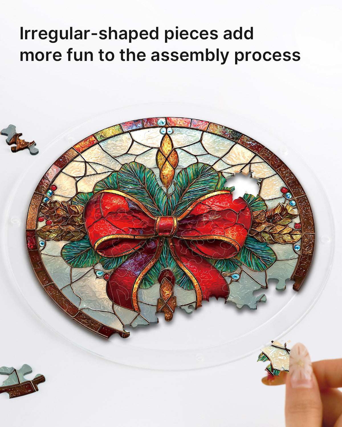 kaayee-christmas-bow-suncatcher-fensterbild-small-18-8-cm image 2