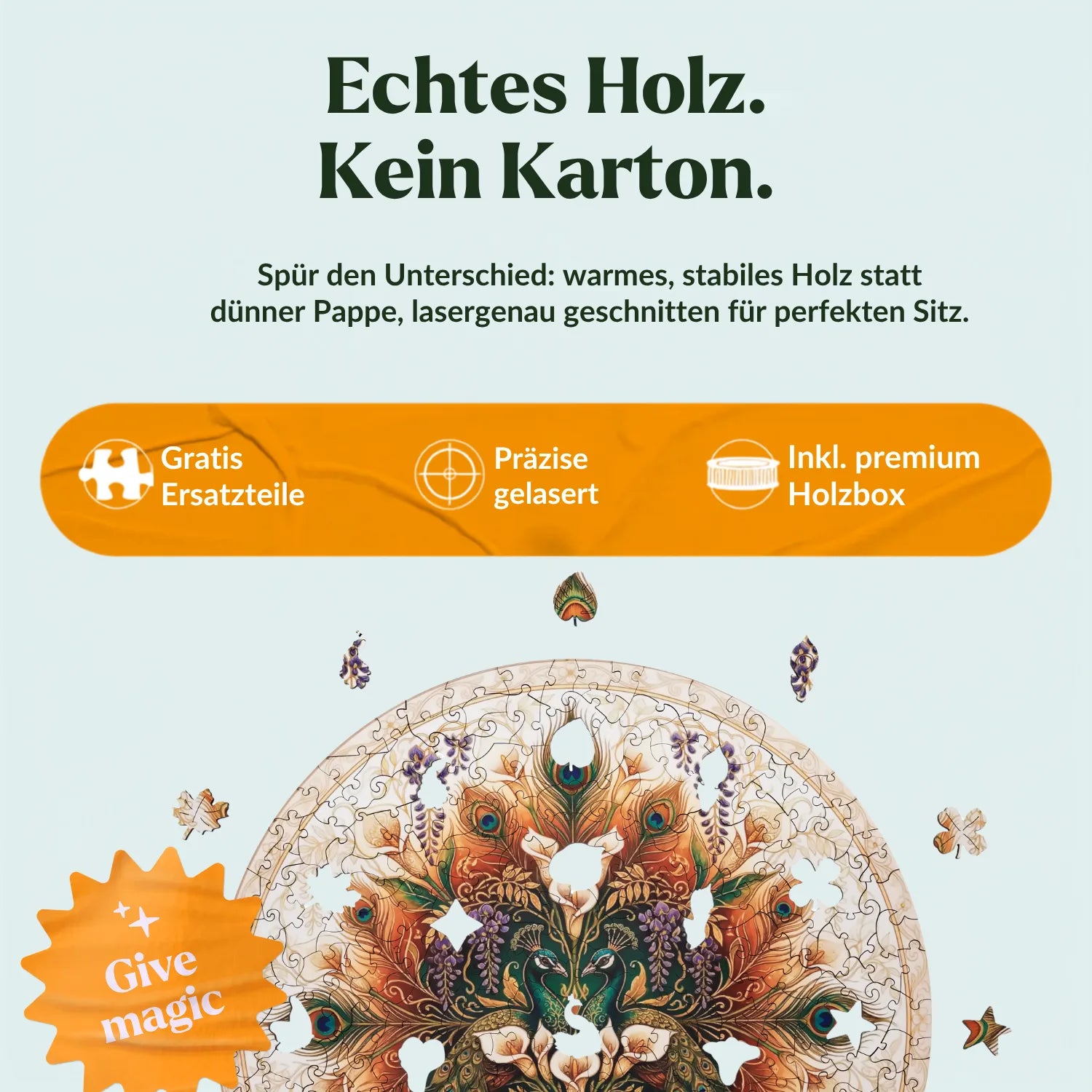 magicholz-goldene-pfauen-holzpuzzle-mandala-350-teile-jugendstil image 3