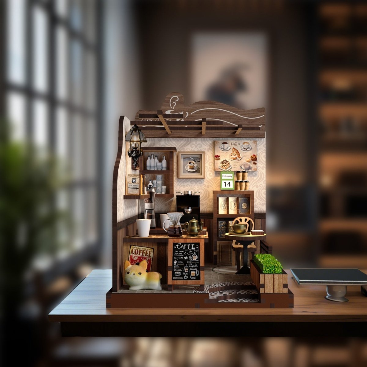 kaayee-miniature-house-rural-coffee-shop-bastelhaus-cafe image 4