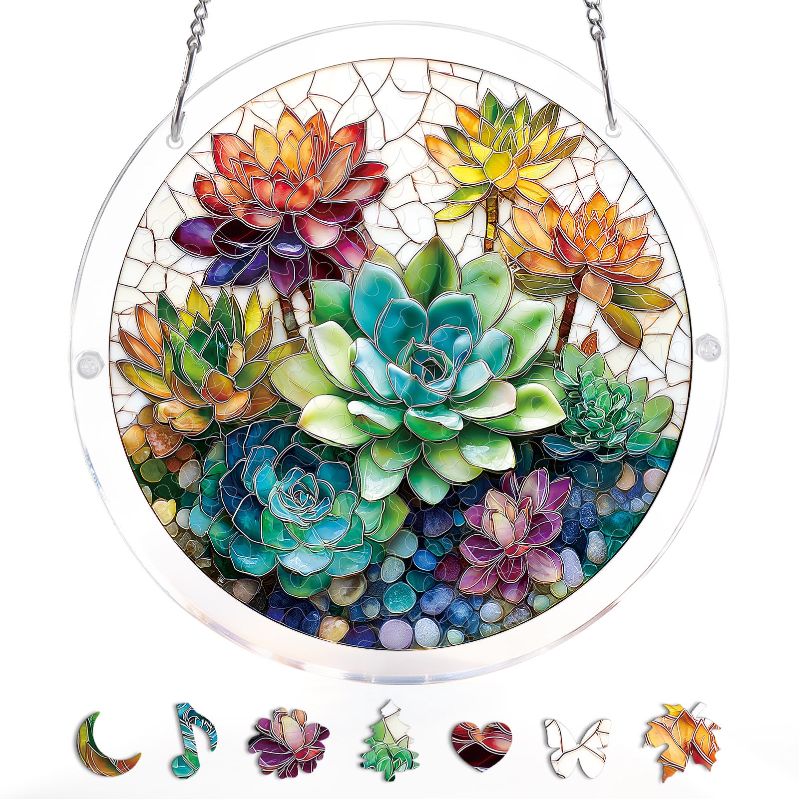 kaayee-suncatcher-succulent-garden-acryl-small-18-8-cm image 3