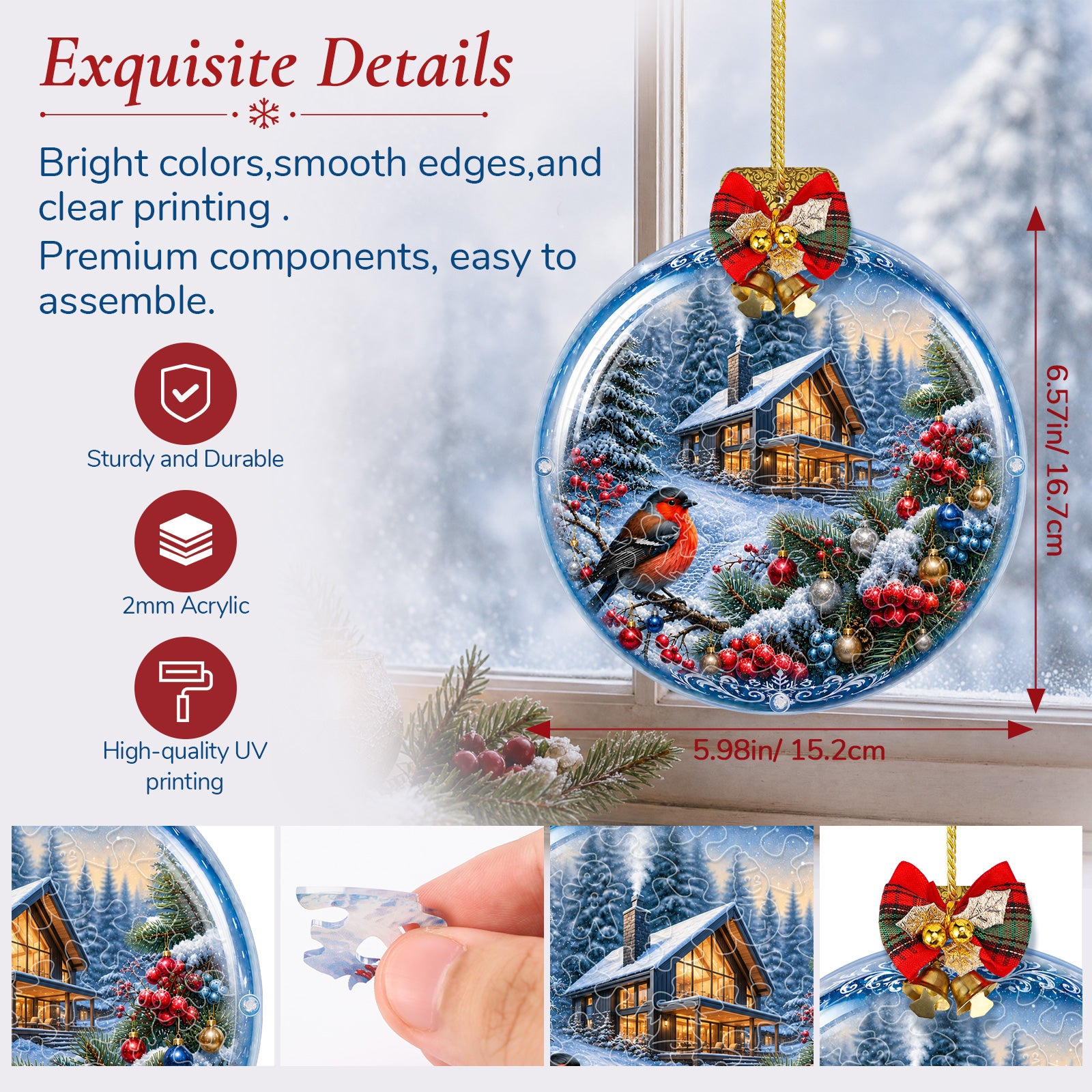 kaayee-suncatcher-puzzle-christmas-woodland-fensterbild-mini image 6
