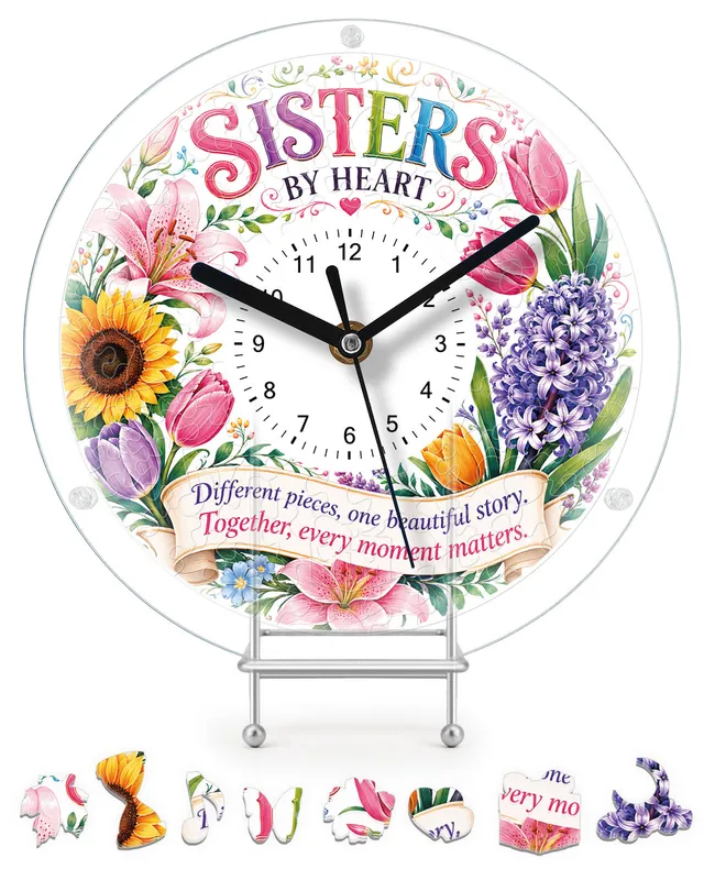 kaayee-clock-kit-for-sisters-wanduhr-regular-size-acryl image 1