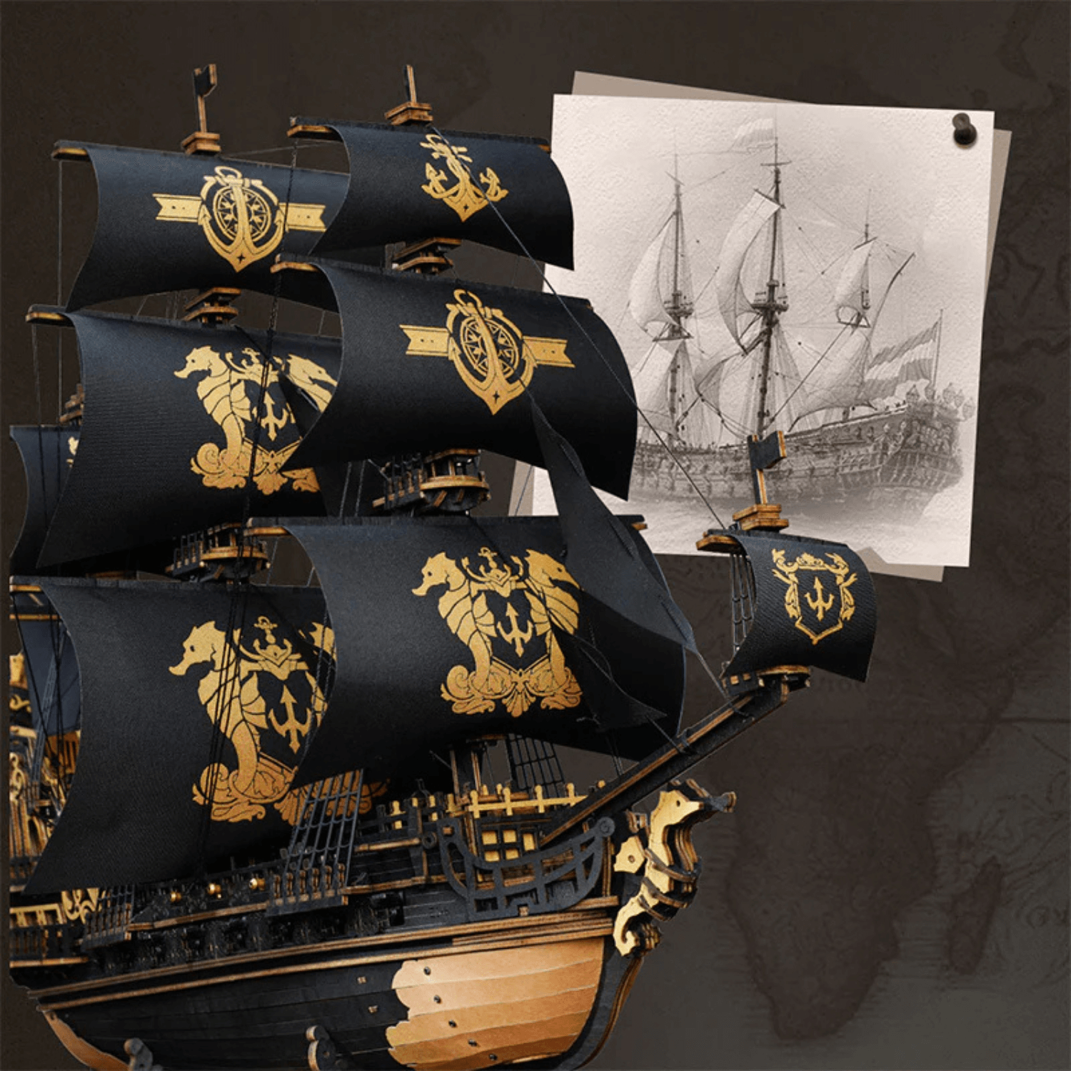 magicholz-bausatz-piratenschiff-black-pearl-holzmodell-603-teile image 7